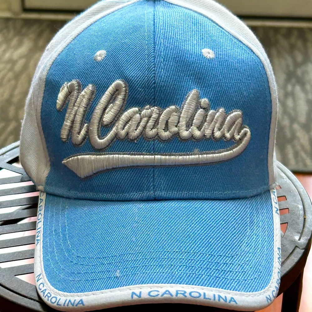 North Carolina Embroidered 6 Panel Medium Profile Ball Cap